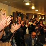 Gabriele ed Eleonora una passione scarlatta - gli applausi finali a Silvi Marina (Teramo) per Daniela Musini