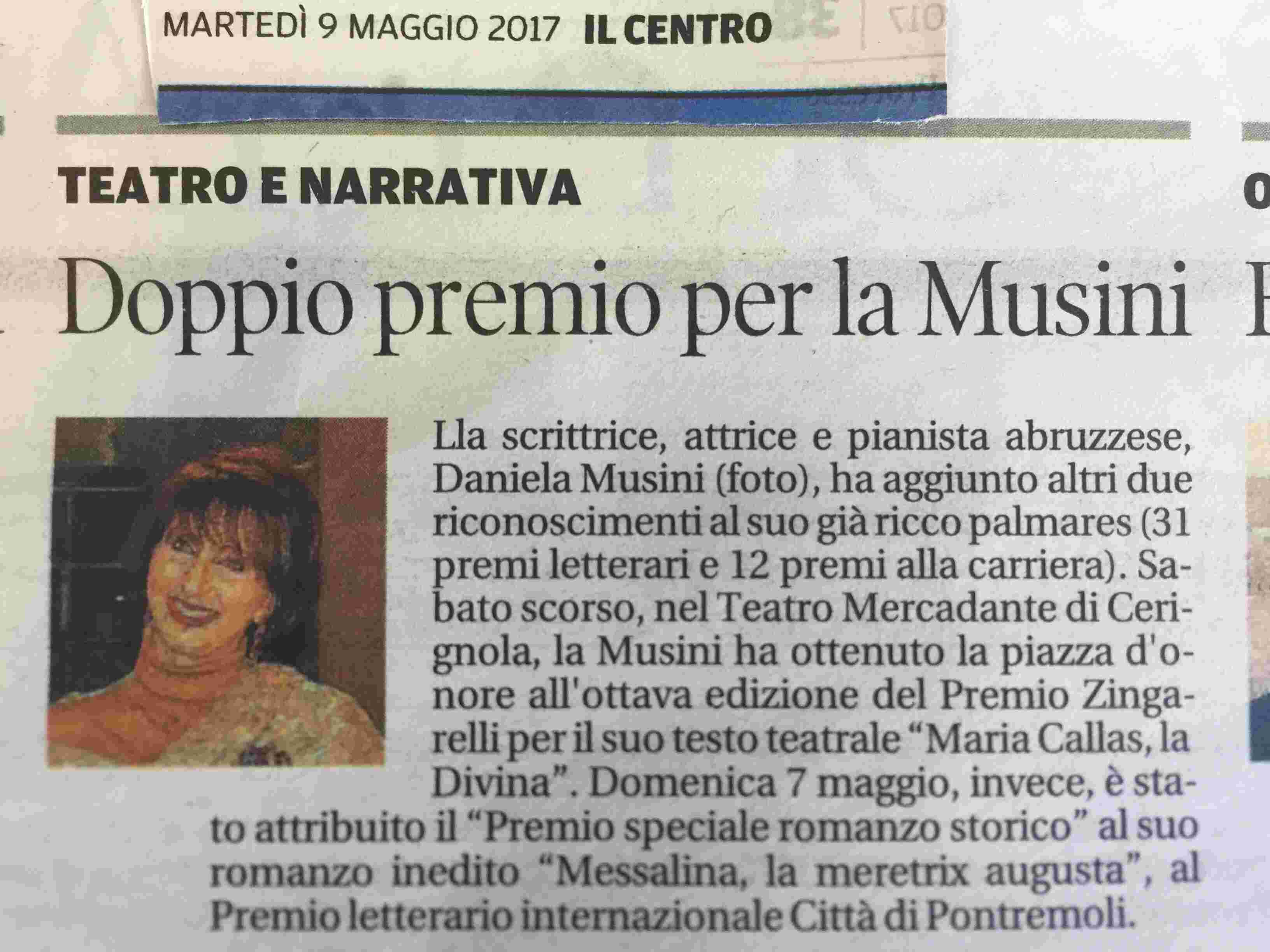 Articolo quotidiano Il Centro _ 9 maggio